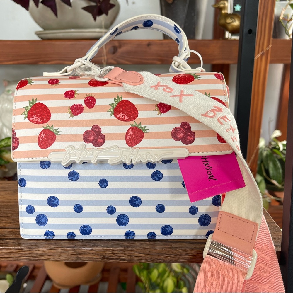 Berries and cream Betsey Johnson purse